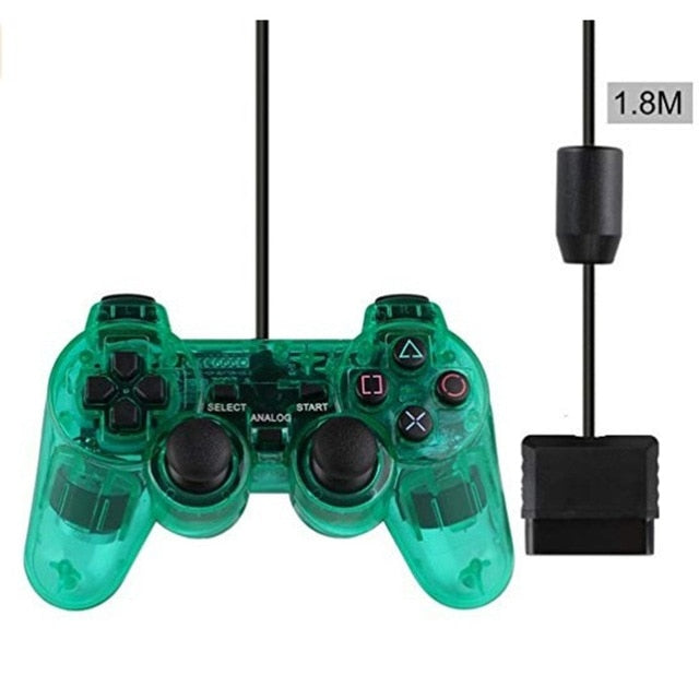 Wired Controller Gamepads For Sony PS2 Playstation2 Dual Shock Console Video Game Joystick Gamepads Long Cable Joypad