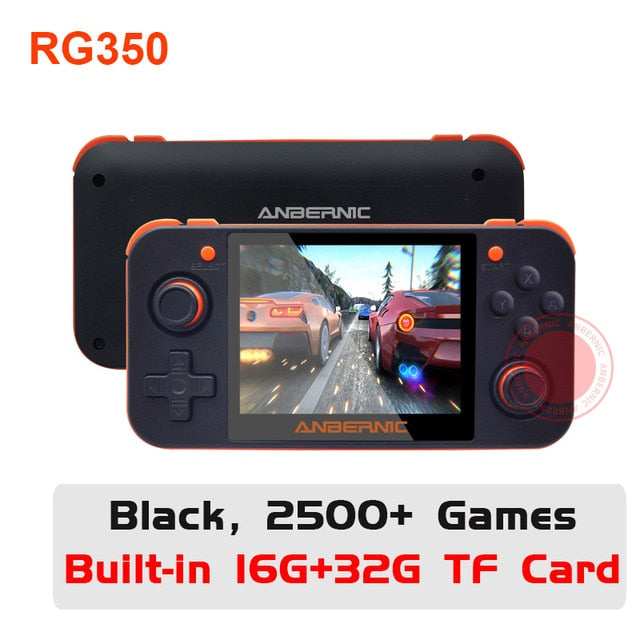 ANBERNIC RG350 IPS Retro Games 350 Video games Upgrade game console 64bit opendingux HDMI TV 2500+ games RG350 PS1 Emulators 16G