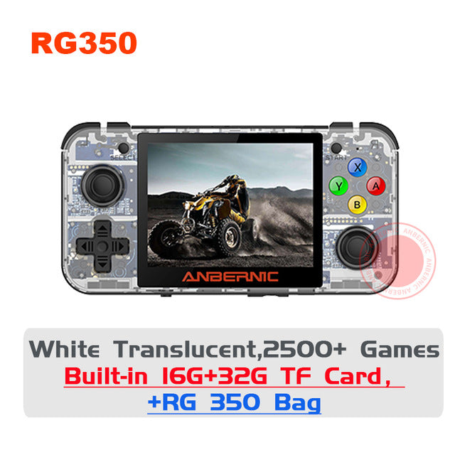 ANBERNIC RG350 IPS Retro Games 350 Video games Upgrade game console 64bit opendingux HDMI TV 2500+ games RG350 PS1 Emulators 16G