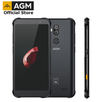 OFFICIAL AGM X3 JBL-Cobanding 5.99'' 8+128G Smartphone NFC SDM845 4100mAh IP68 Waterproof Mobile Phone Dual BOX Speaker