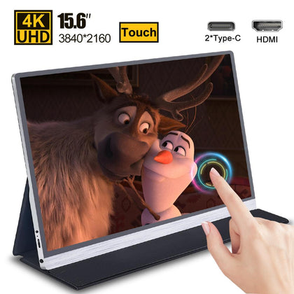 15.6 4K USB 3.1 Type-C touch screen portable monitor for Ps4 Switch Xbox Huawei Xiaomi phone gaming monitor Laptop LCD display