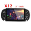 DATA FROG 4.3/5 inch Double Rocker Handheld Game Console Support TV Output X12 Retro Portable Handheld Video Game Console