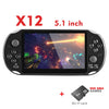 DATA FROG 4.3/5 inch Double Rocker Handheld Game Console Support TV Output X12 Retro Portable Handheld Video Game Console