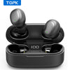 TOPK Mini Bluetooth Earphone HD Stereo Wireless Headphones gaming In-ear sport headset With Mic Charging Box for smartphone