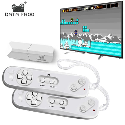 DATA FROG Retro Video Game Console Wireless USB Console Support TV Out Built in 620 Classic Video Games Dual Handheld Gamepads