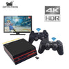 DATA FROG Video Game Console 4K HDMI Output Retro 600 Classic 64 Bit Family Video Games 2.4G Wireless Double Gamepad Console