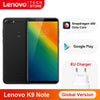 Global Version Lenovo K9 Note 3GB 32GB 6 inch Smartphone Snapdragon 450 Octa Core Face ID Android 8.1 16MP Camera