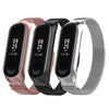 Pulseira de relógio inteligente pulseira de metal aço inoxidável para xiaomi mi banda 3 4 alça de pulso para xiaomi miband 3 4 pulseira para mi banda 3