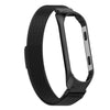 Pulseira de relógio inteligente pulseira de metal aço inoxidável para xiaomi mi banda 3 4 alça de pulso para xiaomi miband 3 4 pulseira para mi banda 3