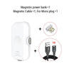 Banco de energía magnético PZOZ para iPhone Micro USB tipo C 1200mAh Mini cargador magnético banco de energía para iPhone iPad Xiaomi Huawei Phone