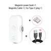 Banco de energía magnético PZOZ para iPhone Micro USB tipo C 1200mAh Mini cargador magnético banco de energía para iPhone iPad Xiaomi Huawei Phone