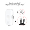 Banco de energía magnético PZOZ para iPhone Micro USB tipo C 1200mAh Mini cargador magnético banco de energía para iPhone iPad Xiaomi Huawei Phone