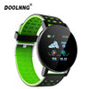 Doolng 2020 bluetooth relógio inteligente homem pressão arterial smartwatch relógio feminino esporte rastreador whatsapp para android ios