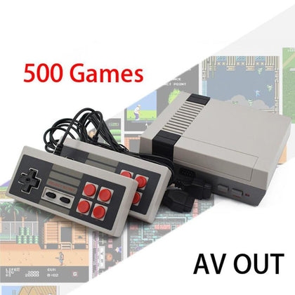 Built-in 500/620 jogos mini tv game console 8 bits retro clássico handheld jogador de jogos av saída de vídeo game console brinquedos presentes